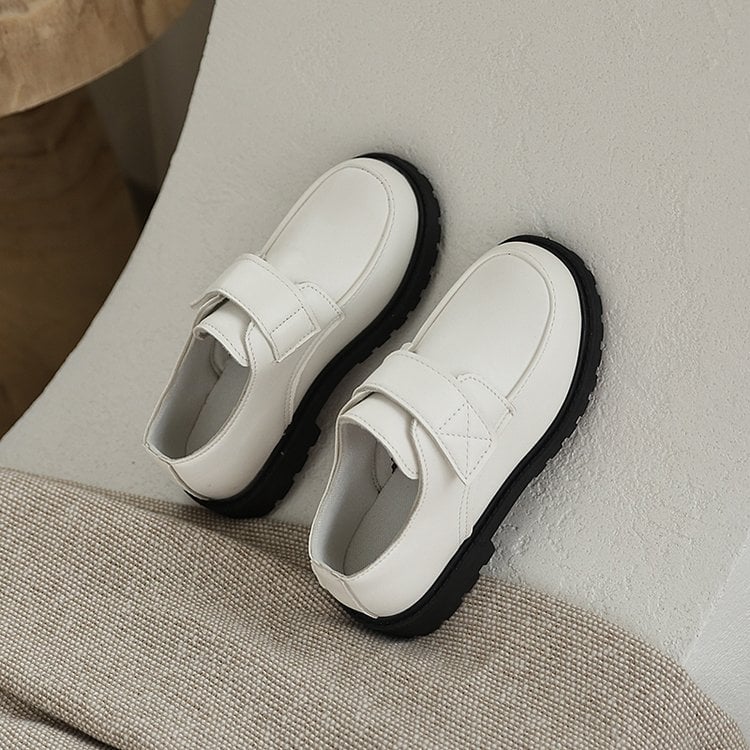 Детски кожени обувки, синтетична кожа, унисекс, за деца 7–12 г, елегантен стил за ежедневието.