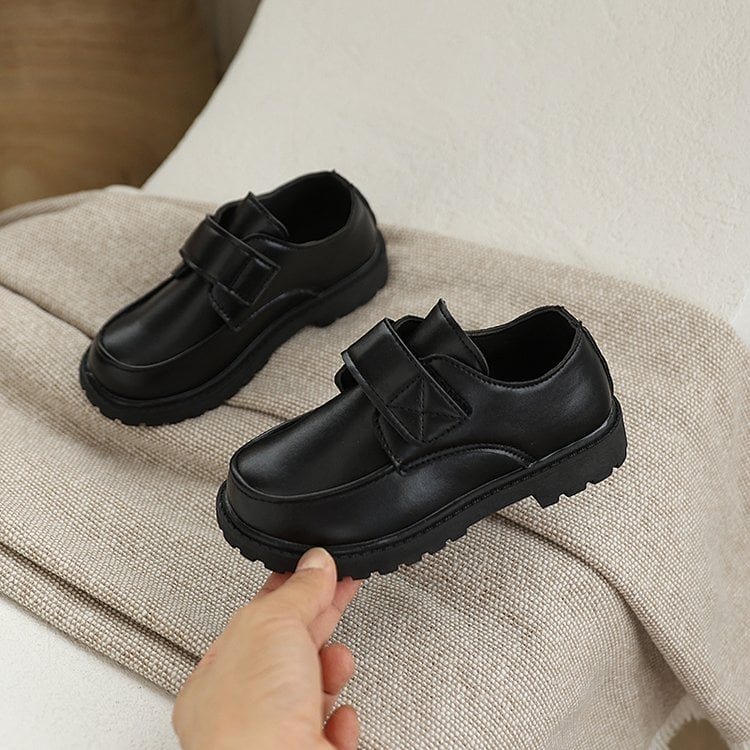 Детски кожени обувки, синтетична кожа, унисекс, за деца 7–12 г, елегантен стил за ежедневието.