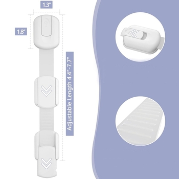 YH2986 Sigurnosna bravica za dječji ormar – podesiva, bez bušenja