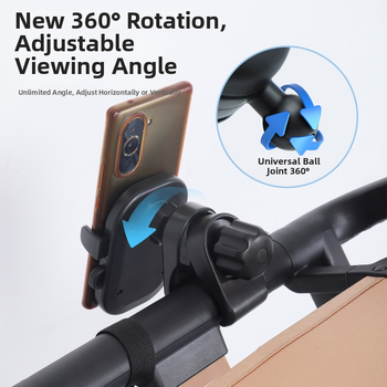 Държач за телефон за кола за бебета – ABS материал, универсален навигационен държач за детска количка, Penguin Cup Holder