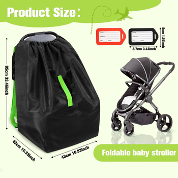 Τσάντα καροτσιού για ταξίδια – αδιάβροχη, κυβοειδής μορφή, Oxford ύφασμα, πολυχρηστική (Υλικό: Oxford ύφασμα; Μορφή: κυβοειδής; Λειτουργία: πολυχρηστική)