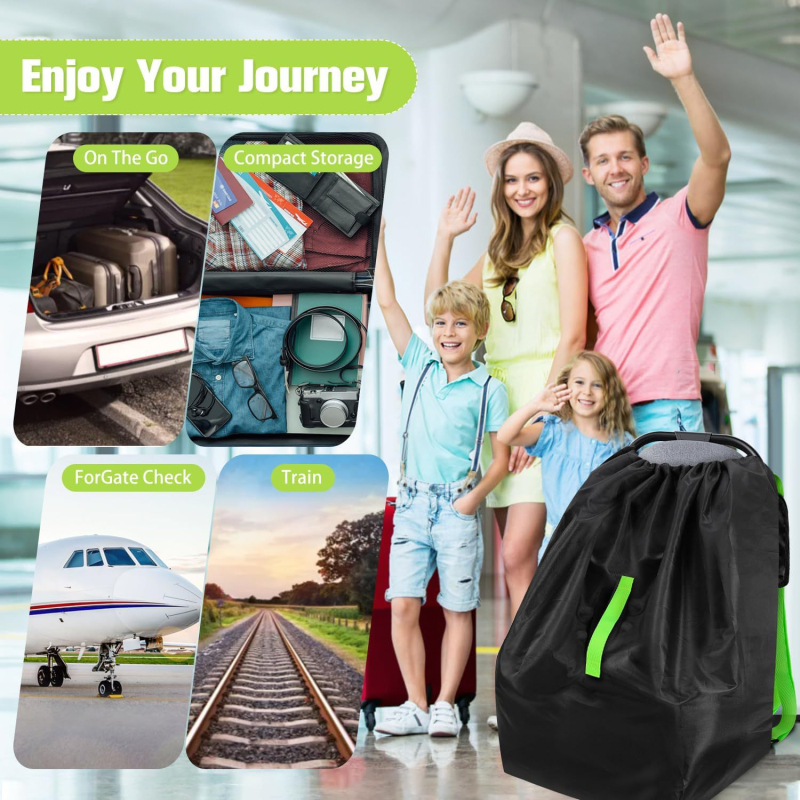 Vežimėlio kelioninis krepšys – atsparus vandeniui, kubo formos, Oxford audinys, daugiafunkcinis (Medžiaga: Oxford audinys; Forma: kubo formos; Funkcija: daugiafunkcinis)