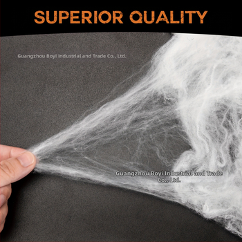 Διακόσμηση ιστού αράχνης για το Halloween με 10 ψεύτικες αράχνες, υπερελαστικός πλαστικός ιστός, διακόσμηση χώρων