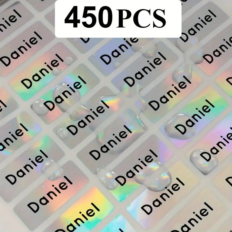 Asmeninių vardų lipdukų lakštai su pritaikytu tekstu, atsparūs vandeniui (Brand: Other; Product Number: jd601100133723620; IP authorized: No; Gift: No)