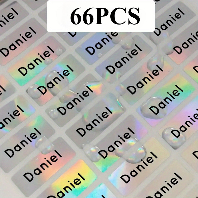 Asmeninių vardų lipdukų lakštai su pritaikytu tekstu, atsparūs vandeniui (Brand: Other; Product Number: jd601100133723620; IP authorized: No; Gift: No)