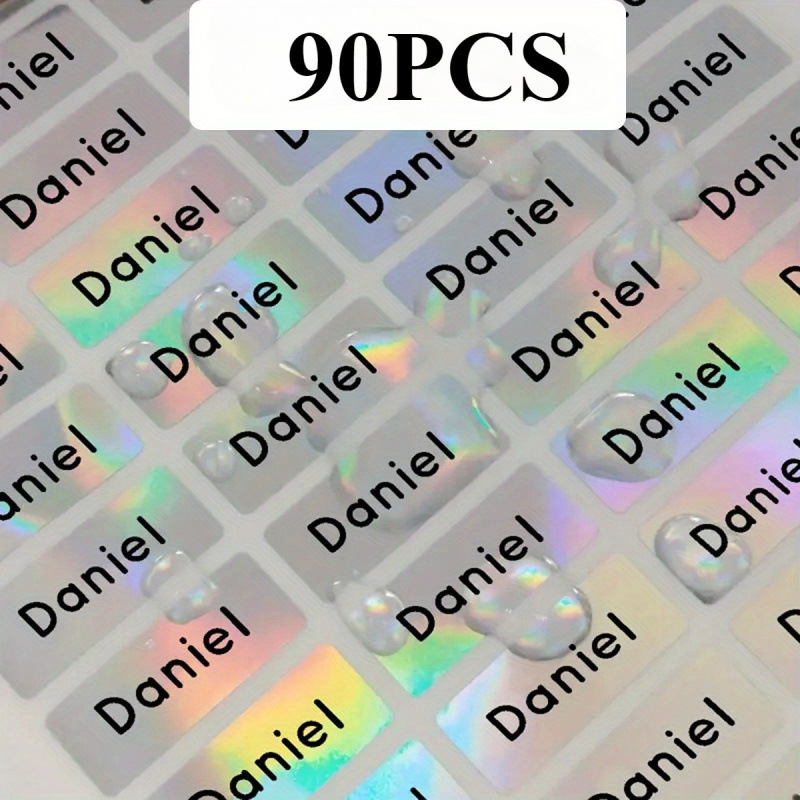 Asmeninių vardų lipdukų lakštai su pritaikytu tekstu, atsparūs vandeniui (Brand: Other; Product Number: jd601100133723620; IP authorized: No; Gift: No)