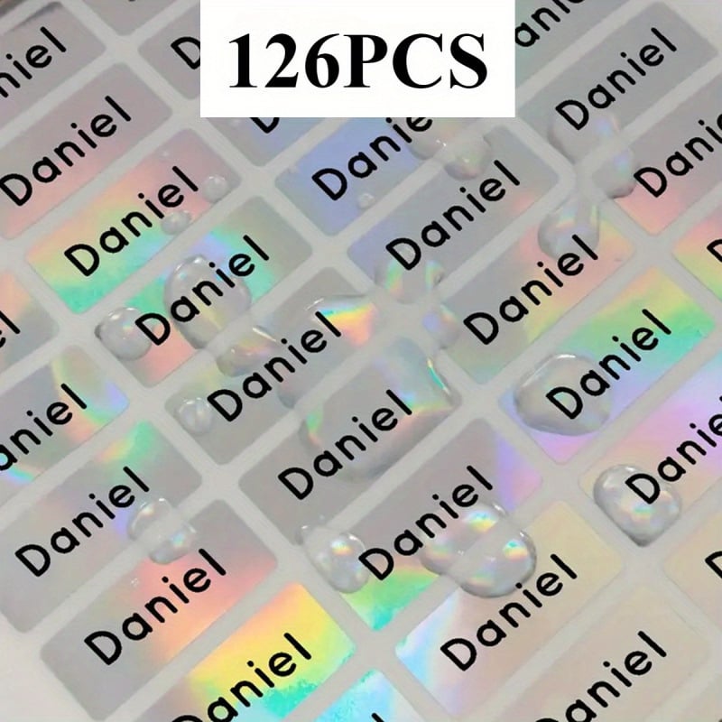 Asmeninių vardų lipdukų lakštai su pritaikytu tekstu, atsparūs vandeniui (Brand: Other; Product Number: jd601100133723620; IP authorized: No; Gift: No)
