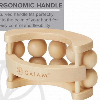 Medinis rankinis masažuoklis su volu — Medžiaga: pušies medis — Prekės ženklas: Guoning — Apdirbimo technika: poliravimas — Stilius: šiuolaikinis minimalistinis