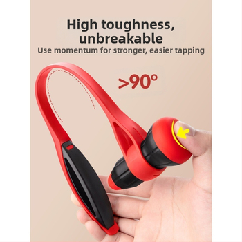 Meridiánokra szánt kézi masszírozó eszköz – alma alakú, fejre koncentrált masszázs, 2 domború fejjel; kézi működtetésű, nem igényel áramot