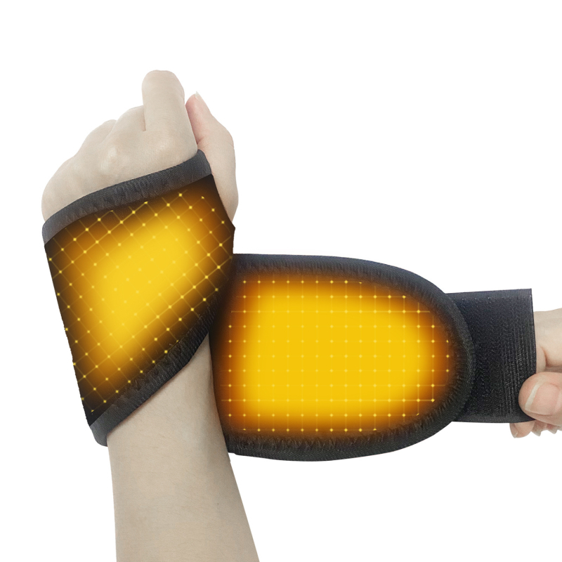 Масажор за китката с нагряване и вибрация - три режима на вибрация, три нива на нагряване, горещ компрес, захранване от мрежата, интелигентен контрол на температурата