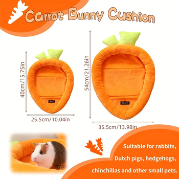 Уютно легло във форма на морков за малки животни – платнено гнездо Lucky Dog (Dlh605)