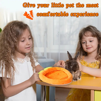 Уютно легло във форма на морков за малки животни – платнено гнездо Lucky Dog (Dlh605)