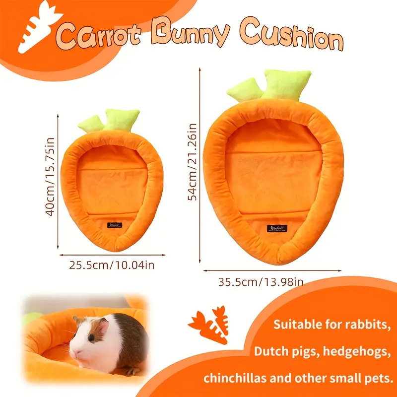 Уютно легло във форма на морков за малки животни – платнено гнездо Lucky Dog (Dlh605)