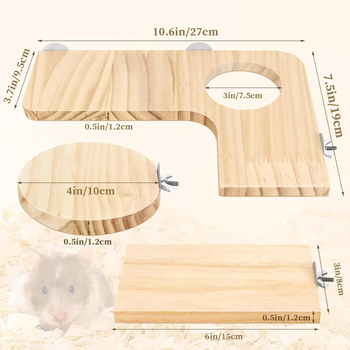 Οικία για χάμστερ με ξύλινη πλατφόρμα, προέλευση Σαντόνγκ, μάρκα Huashen Wood Industry