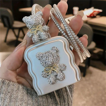 Διαμαντένιο αυτοκόλλητο για προστατευτικό καλωδίου iPhone 16/15/14, TPU, Μοντέλο 012