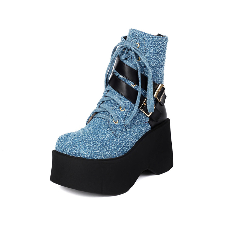 Sieviešu zābaki ar aizmugurējo rāvējslēdzēju, klinveida papēdis (>8 cm), augšējā daļa no auduma, pamatne no putām, iekšējā oderēšana no mākslīgas kažokādas — rudens-zima 2024