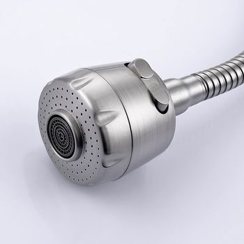 Sienoje sumontuotas virtuvės maišytuvas iš nerūdijančio plieno, keramikinis vožtuvas, darbinė temperatūra 0–90°C, nominalus slėgis 1,6 MPa