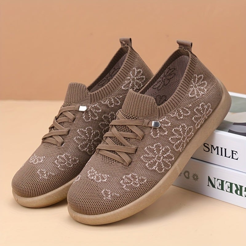 Γυναικεία καμβά παπούτσια με σουέτ επάνω μέρος, στρογγυλή μύτη, κλίση τακουνιού 4-6 cm, μοτίβο κρανίο, αναπνέουν για το καλοκαίρι