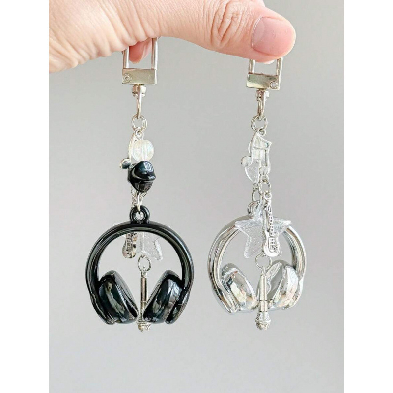 Raktų pakabukas ausinių forma su vėjo muzikos motyvu, kūrybingas dizainas, Kinijos stilius, korpuso medžiaga, prekės kodas SH132920974