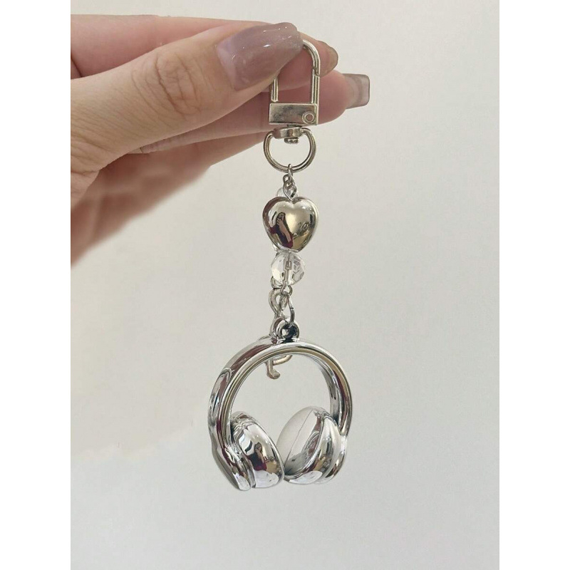 Raktų pakabukas ausinių forma su vėjo muzikos motyvu, kūrybingas dizainas, Kinijos stilius, korpuso medžiaga, prekės kodas SH132920974