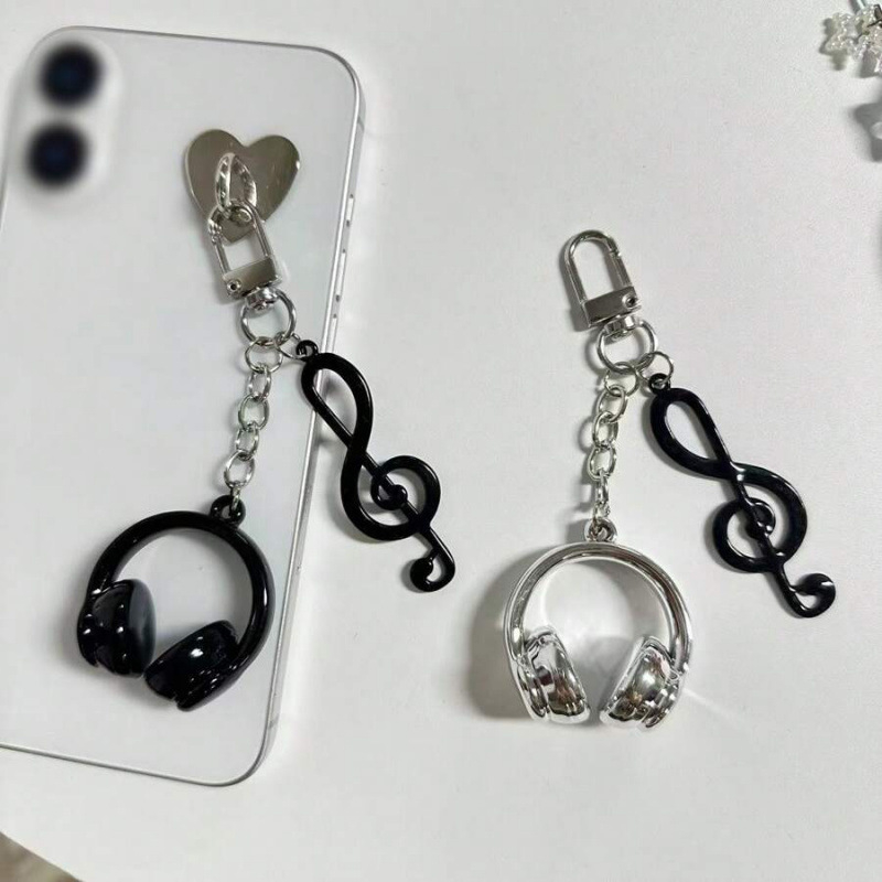 Raktų pakabukas ausinių forma su vėjo muzikos motyvu, kūrybingas dizainas, Kinijos stilius, korpuso medžiaga, prekės kodas SH132920974