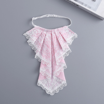 Čipkasti ovratnik s volanima - retro dvorski stil za gotik cosplay dodatak (poliesterska tkanina, poliesterska podstava, opseg ovratnika 40 cm, odrasli, jesen 2025)