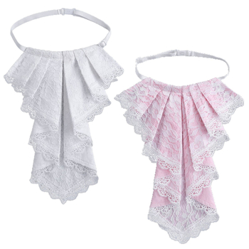 Čipkasti ovratnik s volanima - retro dvorski stil za gotik cosplay dodatak (poliesterska tkanina, poliesterska podstava, opseg ovratnika 40 cm, odrasli, jesen 2025)