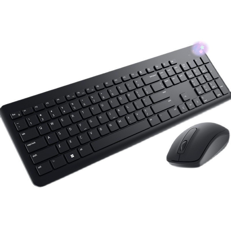 KM3322W Bežični set tipkovnice i mišića – USB sučelje za tipkovnicu i miša, optičko praćenje, ergonomski dizajn, vodootporan, za prijenosna računala i uredsku uporabu.