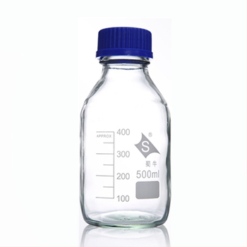 Shuniu φιάλη αντιδραστηρίου με βιδωτό λαιμό, βορσολιτικό γυαλί, καπάκι με βίδες