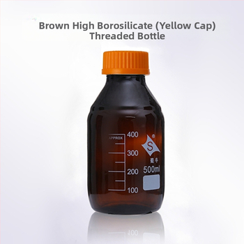 Shuniu φιάλη αντιδραστηρίου με βιδωτό λαιμό, βορσολιτικό γυαλί, καπάκι με βίδες