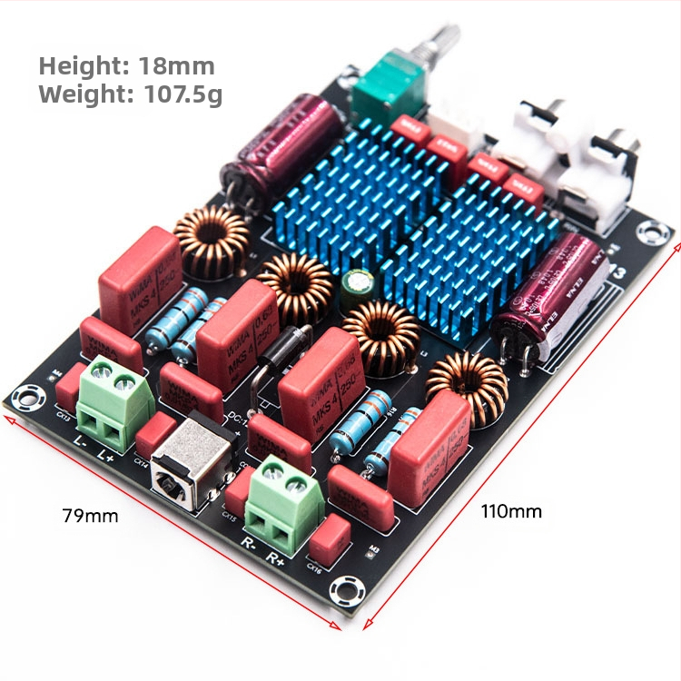 Gold-A113 TPA3116 2.0 цифрова усилвателна платка с двойни чипове, WIMA кондензатори, 100W×2