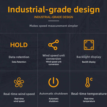 Ψηφιακό φορητό μετρητή ταχύτητας ανέμου με έλικα για μέτρηση όγκου αέρα, μοντέλο ST9606