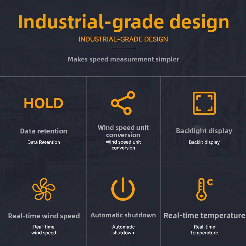 Дигитален ръчен мини измервател на скоростта на въздуха с импелер за обем на въздуха, модел ST9606
