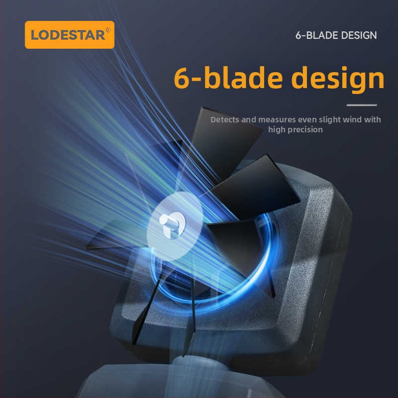 Дигитален ръчен мини измервател на скоростта на въздуха с импелер за обем на въздуха, модел ST9606