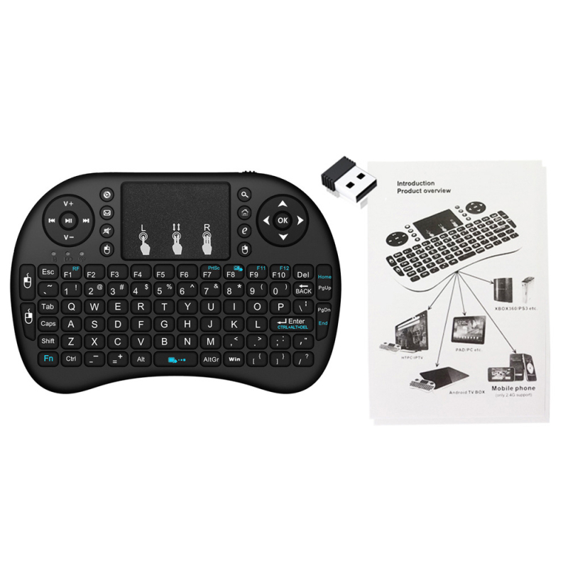 Σετ i8 ασύρματο πληκτρολόγιο και ποντίκι, 92 πλήκτρα, 2.4G, οπτικός αισθητήρας 1000 dpi, Plug-and-Play, εμβέλεια 10 m