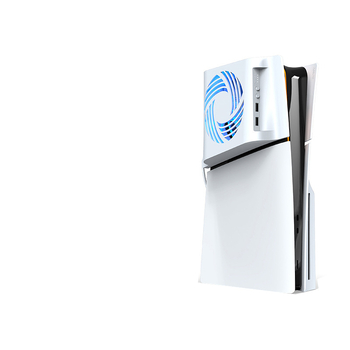 PS5 Slim ανεμιστήρας ψύξης – πλευρικά τοποθετημένος με αισθητήρα θερμοκρασίας, RGB φωτισμός, ABS, aolion