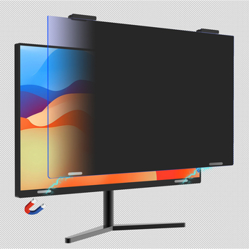 Προστατευτικό φιλμ οθόνης επιτραπέζιου με Snap-On – αντι-παρακολούθηση, αντι-μπλε φως, PET υλικό, μαγνητική πρόσδεση