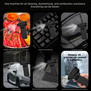 Φορητός ανεμιστήρας без λεπίδες με USB φόρτιση – ενσωματωμένη μπαταρία 2000-4000 mAh, κινητήρας χωρίς ψήκτρες, 4 ρυθμίσεις ταχύτητας αέρα, περίβλημα ABS