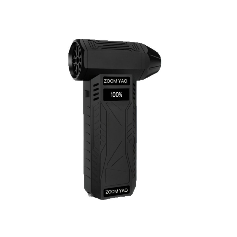 Kézi bladeless ventilátor USB töltéssel – beépített 2000-4000 mAh akkumulátor, brushless motor, 4 sebességi fokozat, ABS ház