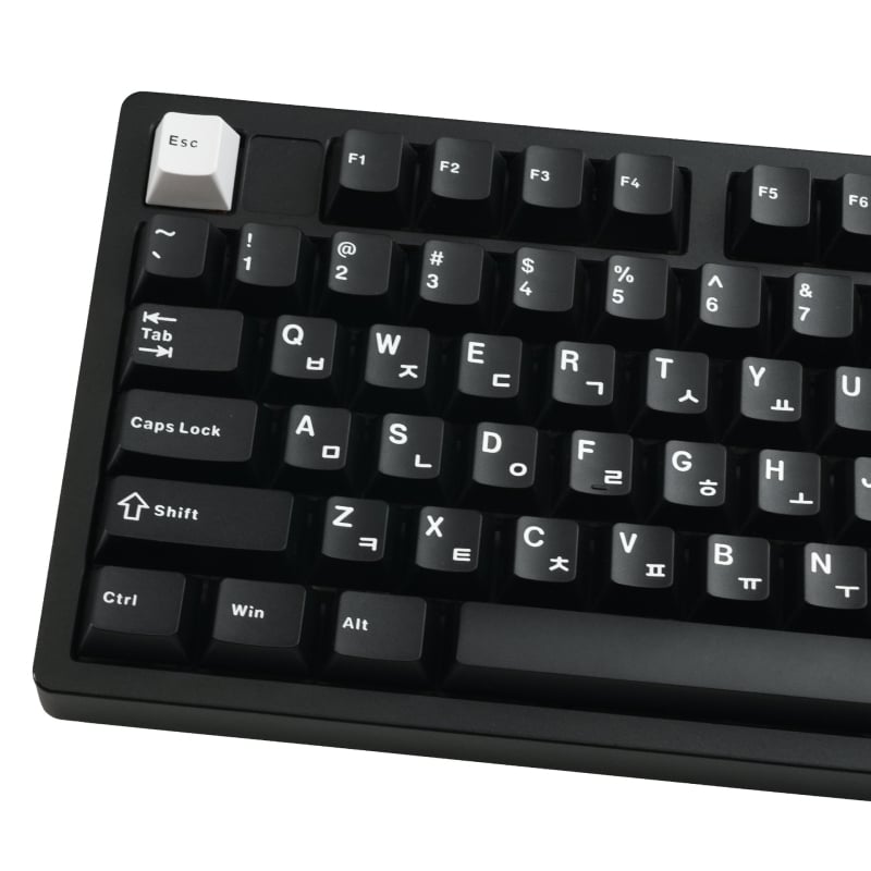 Σετ keycaps για τις περισσότερες μηχανικές πληκτρολόγια, σχέδιο κορεατικού τύπου, υλικό PBT, μάρκα XVX, διαθέσιμη παραμετροποίηση, περιλαμβάνει keycaps και εργαλείο αφαίρεσης πλήκτρων.