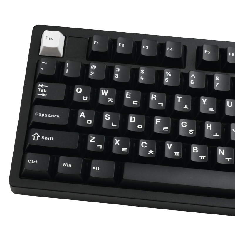 Σετ keycaps για τις περισσότερες μηχανικές πληκτρολόγια, σχέδιο κορεατικού τύπου, υλικό PBT, μάρκα XVX, διαθέσιμη παραμετροποίηση, περιλαμβάνει keycaps και εργαλείο αφαίρεσης πλήκτρων.