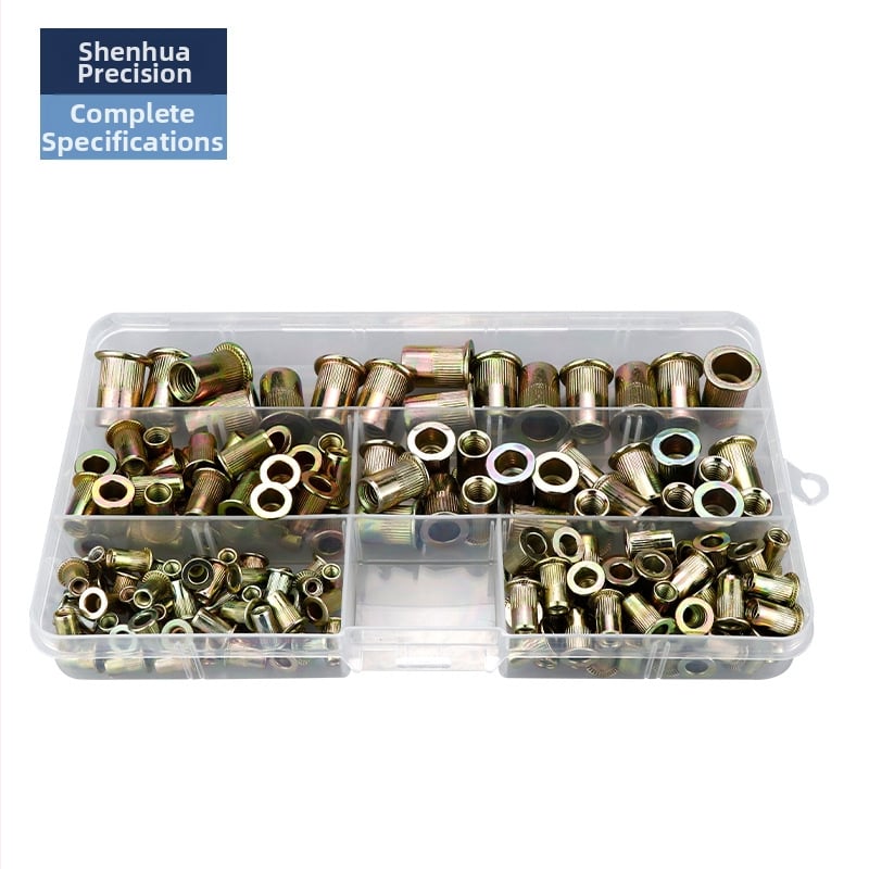 Rivet Nut Set, Knurled, Boxed, Zinc-Galvanized, GB6170-86 — Xin Ruicheng
