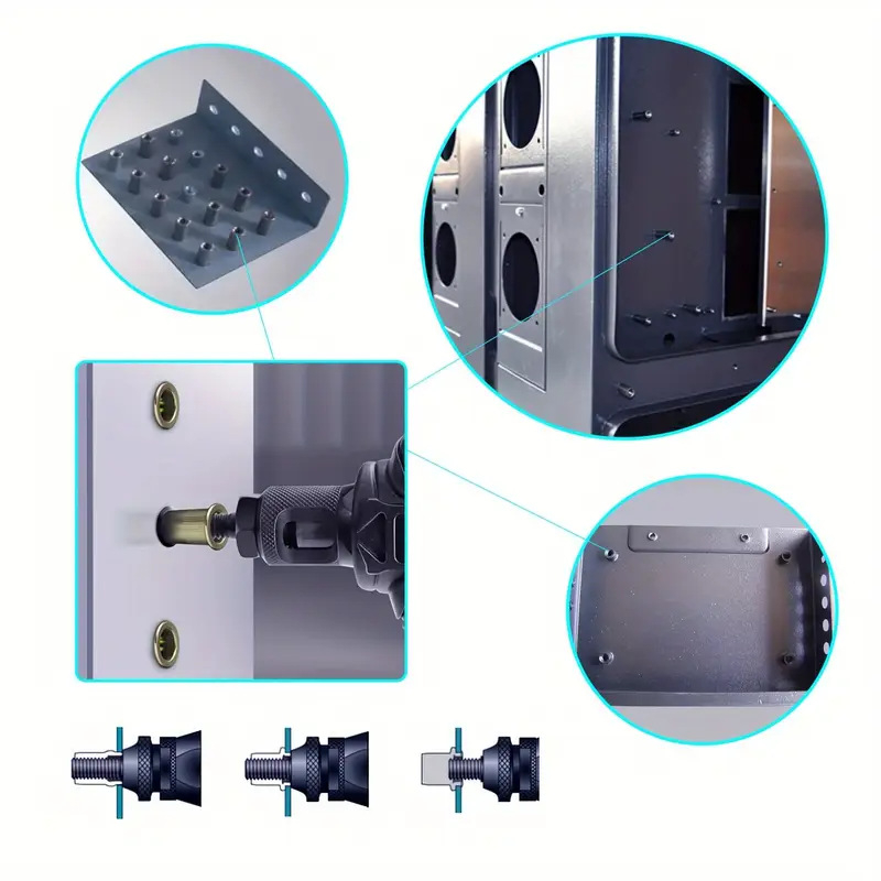 Σετ rivet nut, 1240 τεμάχια, γαλβανισμένη επίστρωση, χάλυβας άνθρακα, Κατηγορία A, GB/T 17880 πρότυπο