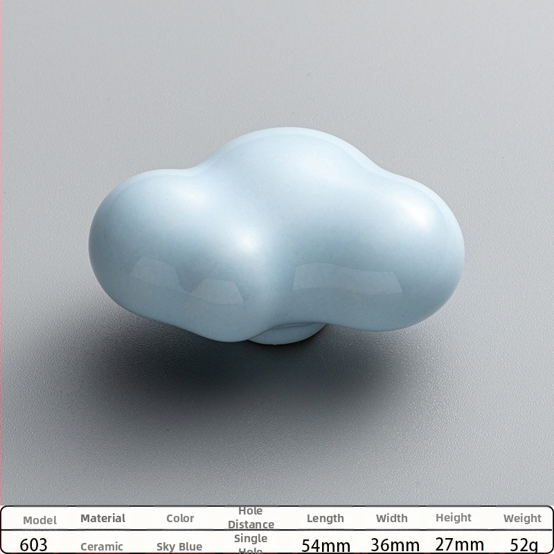 Χειρολαβή πόρτας ντουλάπας με καρτούν μοτίβα: αστερία, σύννεφο και σαλιγκάρι; κράμα ψευδάργύρου, οξειδωμένη επικάλυψη, μονή οπή, για συρτάρια και ντουλάπες