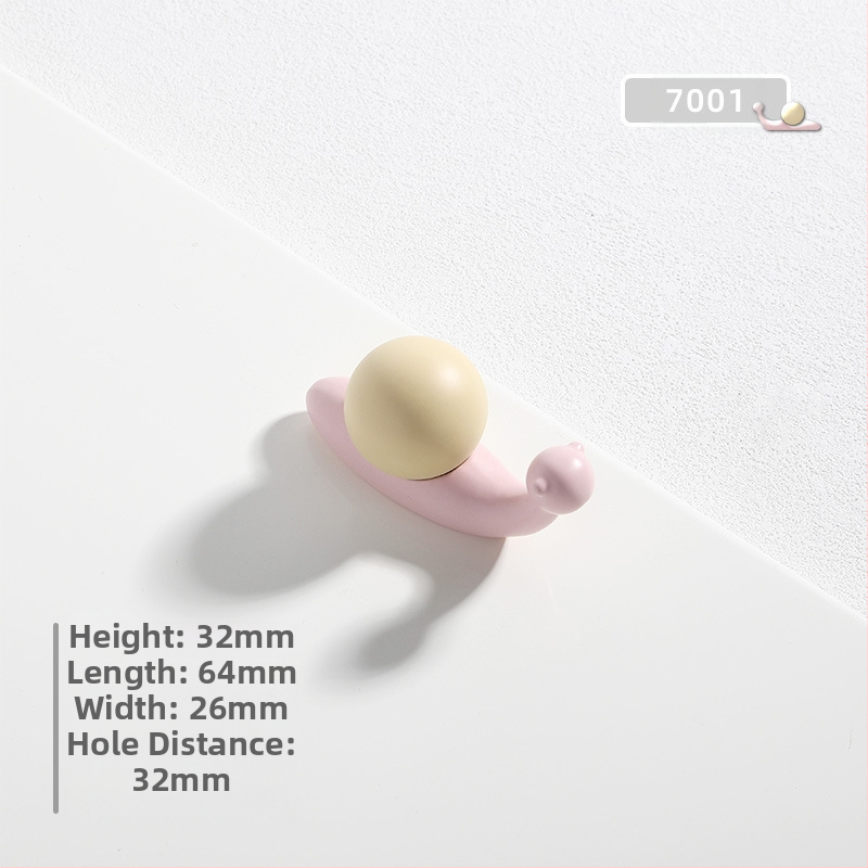 Χειρολαβή πόρτας ντουλάπας με καρτούν μοτίβα: αστερία, σύννεφο και σαλιγκάρι; κράμα ψευδάργύρου, οξειδωμένη επικάλυψη, μονή οπή, για συρτάρια και ντουλάπες