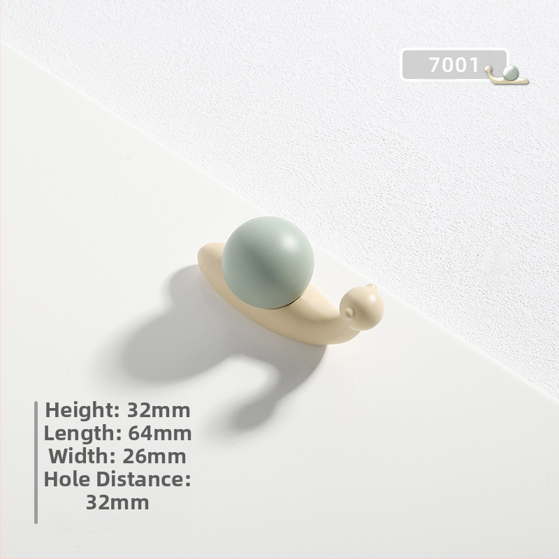 Χειρολαβή πόρτας ντουλάπας με καρτούν μοτίβα: αστερία, σύννεφο και σαλιγκάρι; κράμα ψευδάργύρου, οξειδωμένη επικάλυψη, μονή οπή, για συρτάρια και ντουλάπες