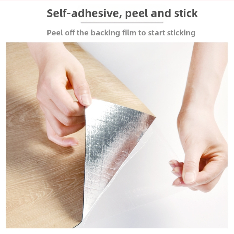 SXP nálepka na stenu — imitácia dreva, samolepiaca, vodotesná, odolná voči špine, oleju a plesniam, jednofarebná, 1 list, moderný minimalistický štýl