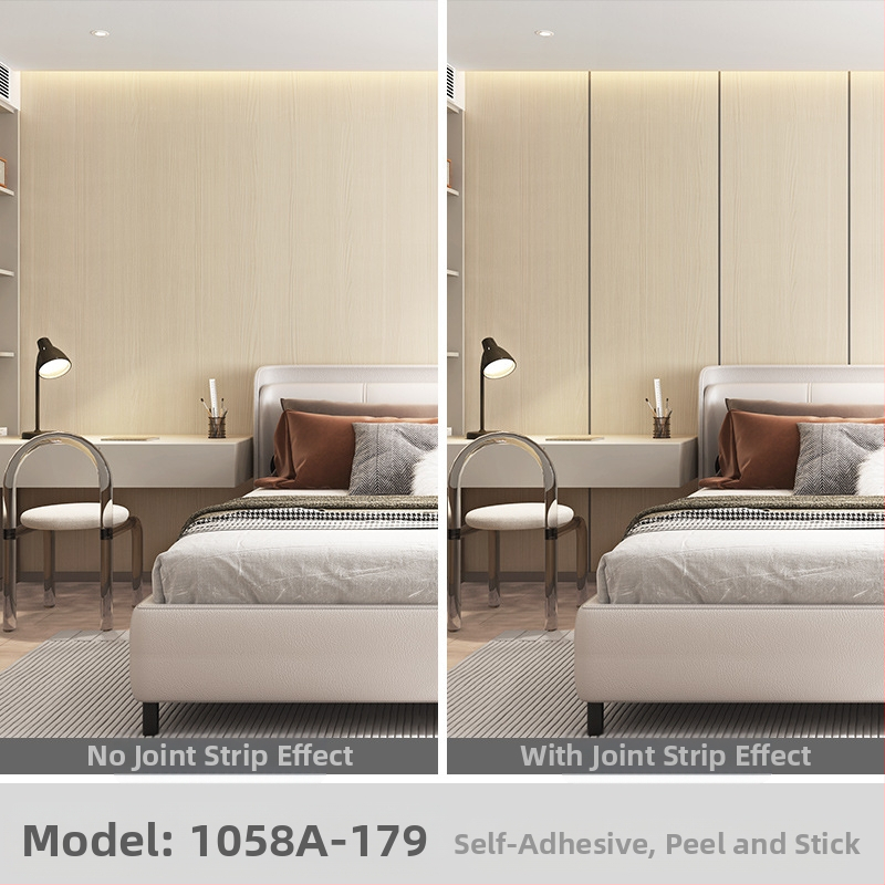 Αυτοκόλλητο τοίχου SXP — υφή ξύλου, αυτοκόλλητο, αδιάβροχο, ανθεκτικό σε λεκέδες, ανθεκτικό στο λάδι, ανθεκτικό στη μούχλα, μονόχρωμο, 1 φύλλο, μοντέρνο μινιμαλιστικό σχέδιο