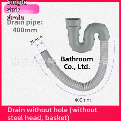 Σετ αποχέτευσης νεροχύτη κουζίνας – διπλή σωληνοδομή αποχέτευσης, μοντέλο JL0098, σχεδίαση με διπλό κεφάλι, τύπος έλξης, μοντέρνο μινιμαλιστικό στυλ