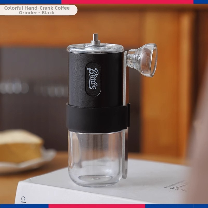 Bincoo kézi kávédaráló, kézi hajtású kávédaráló, hordozható, állítható őrlés